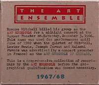 Roscoe Mitchell Art Ensemble