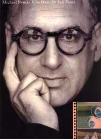 Michael Nyman (couverture du recueil de partitions pour piano Film Music for Solo Piano, éditions Chester Music